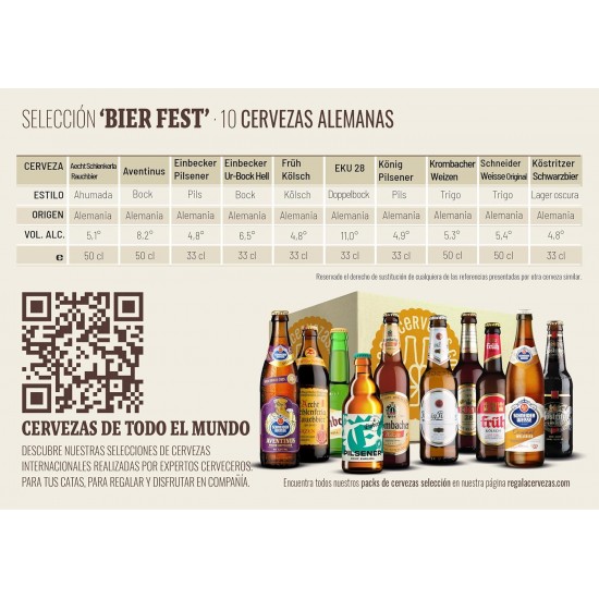 Pack "Bier Fest", Cervezas Alemanas 10 botellas