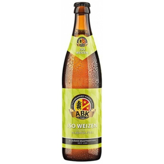 Aktienbrauerei Kaufbeueren ABK Iso Weizen Alkoholrei - Cerveza Alemana Trigo Sin Alcohol 50cl