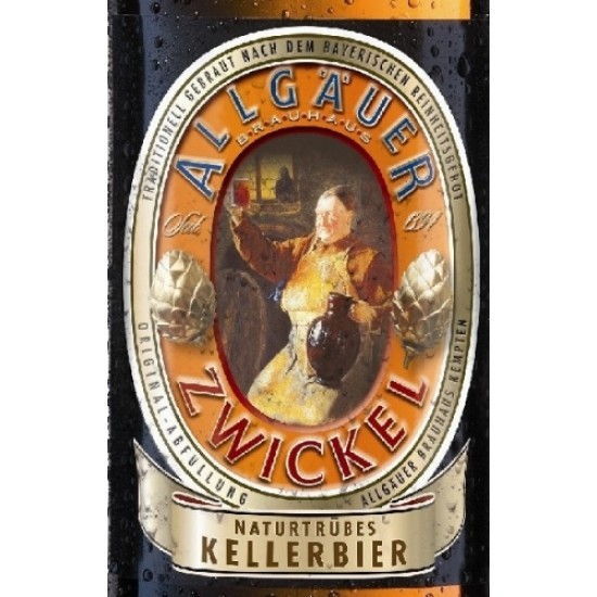 Allgäuer Zwickel - Cerveza Alemana Naturtrübes Kellerbier 50cl