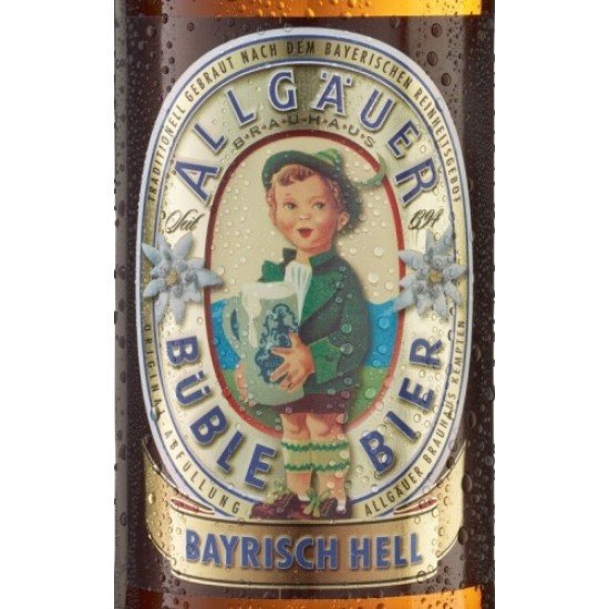 Allgauer Buble Bier Bayrisch Hell - Cerveza Alemana Helles 50cl