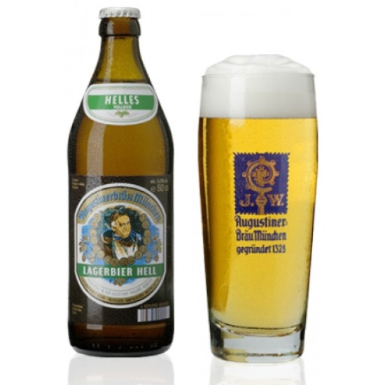 Augustiner Lagerbier Hell - Cerveza Alemana Munich Helles Lager 50cl Augustiner Lagerbier Hell - Cerveza Alemana Munich Helles Lager 50cl