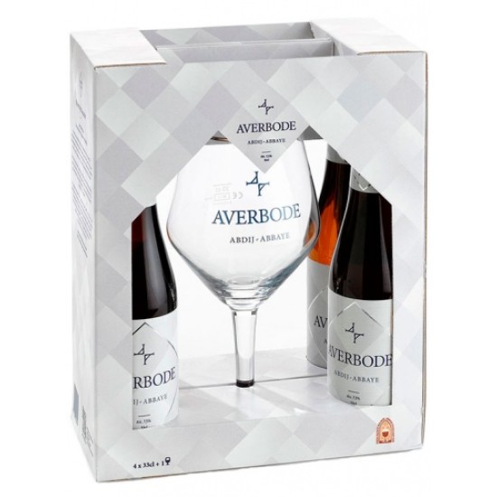 Averbode - Estuche cerveza Belga 4x33cl más 1 copa Averbode - Estuche cerveza Belga 4x33cl más 1 copa