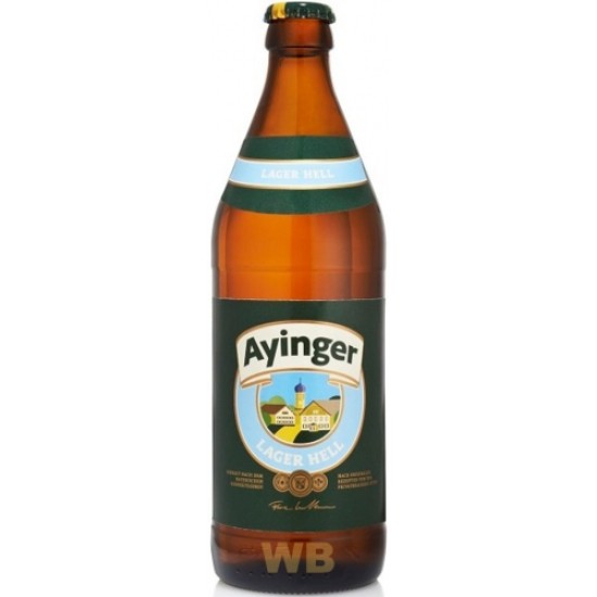 Ayinger Lager Hell - Cerveza Alemana Lager 50cl