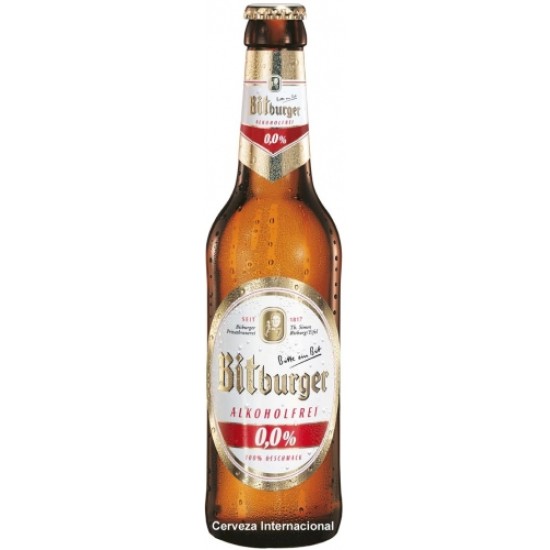 Bitburger Drive 0% Alkoholfrei - Cerveza Alemana Sin Alcohol 33cl