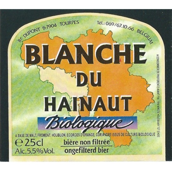 Blanche de Hainaut Bio - Cerveza Belga Trigo Bio 25cl