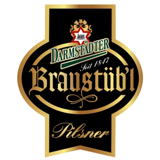 Darmstädter Braustübl Pilsner - Cerveza Alemana Pilsner 50cl