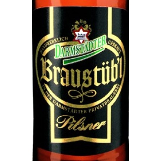 Darmstädter Braustübl Pilsner - Cerveza Alemana Pilsner 50cl