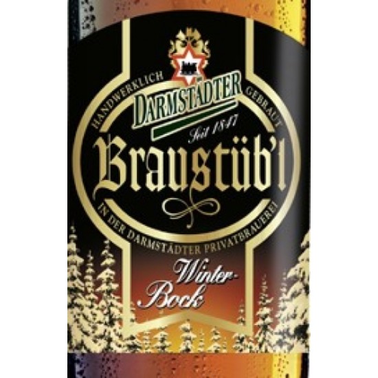 Darmstädter Braustübl Winterbock - Cerveza Alemana Bock Dunkel 33cl
