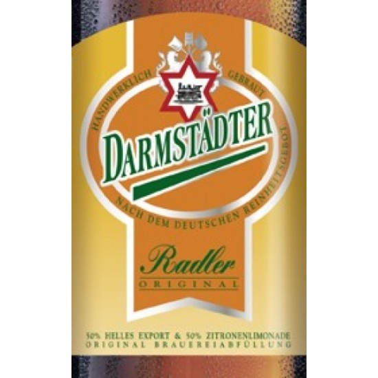 Darmstädter Braustübl Radler - Cerveza Alemana Radler 50cl