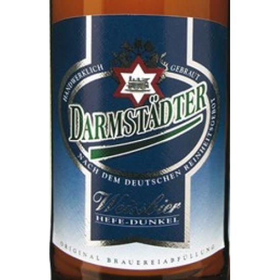 Darmstädter Braustübl Weissbier Hefe Dunkel - Cerveza Alemana Trigo Tostada 50cl