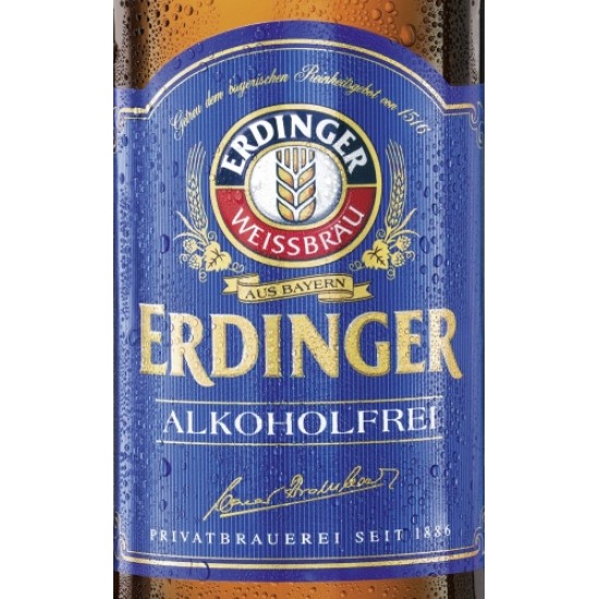 Erdinger Alkoholfrei - Cerveza Alemana Sin Alcohol 50cl