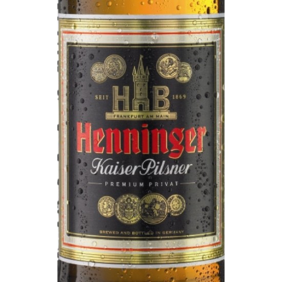 Henninger Kaiser Pils - Cerveza Alemana Pilsner 50cl