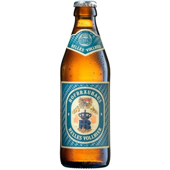 Hofbräu Munchen Helles Vollbier - Cerveza Alemana Helles 50cl