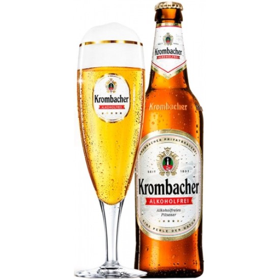 Krombacher Pils 0,0 sin alcohol - Cerveza Alemana Pils 33cl