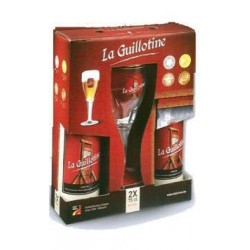 La Guillotine - Estuche cerveza Belga 2x75cl 1 copa