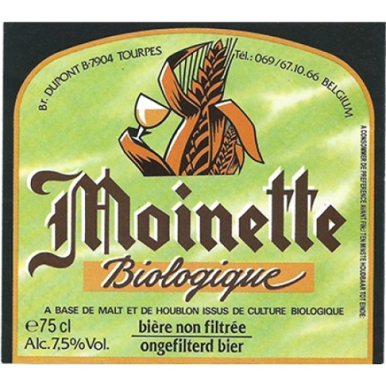 Moinette Biologique - Cerveza Belga Ale Bio 75cl