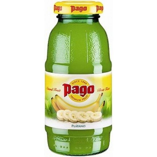Zumo Pago PLATANO - Zumo de Plátano 20cl (Botella Cristal)