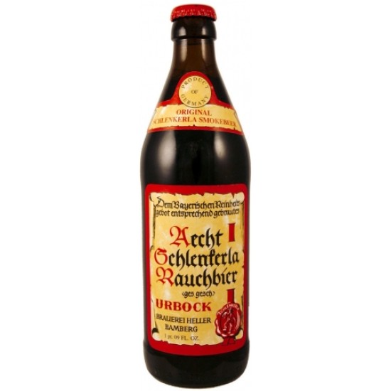 Schlenkerla Rauchbier Urbock - Cerveza Alemana Bock Ahumada 50cl
