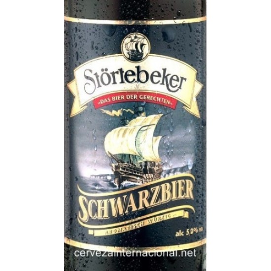 Stortebeker Schwarzbier - Cerveza Alemana Schwarzbier 50cl