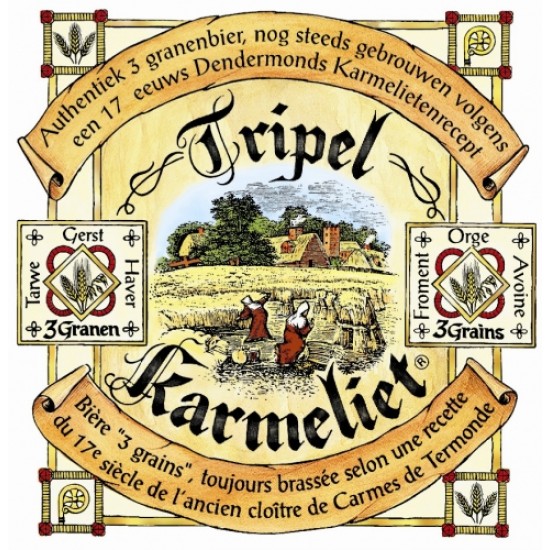 Triple Karmeliet - Estuche cerveza Belga 4x33cl + 1 Copa Triple Karmeliet - Estuche cerveza Belga 4x33cl + 1 Copa
