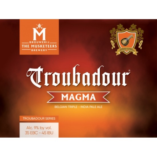 Troubadour Magma - Cerveza Belga IPA Doble Imperial 33cl
