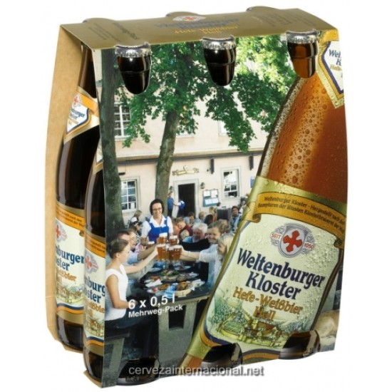 Weltenburger Hefe Weissbier Hell - Cerveza Alemana Trigo 50cl