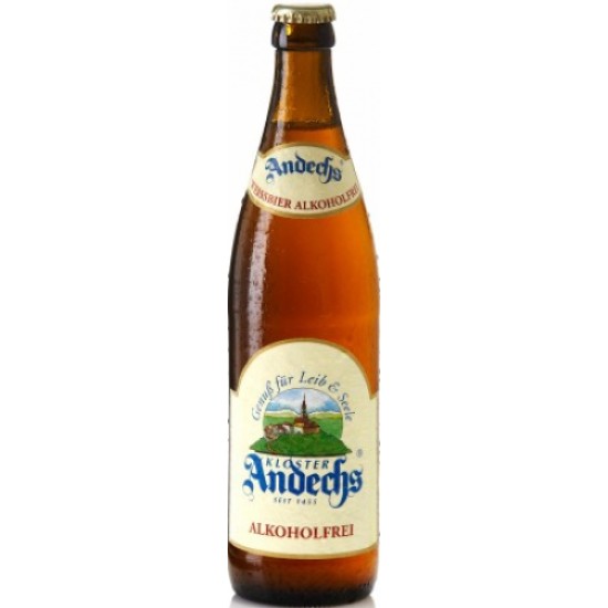 Andechs Weissbier Alkoholfre - Cerveza Alemana Sin Alcohol Trigo 50cl