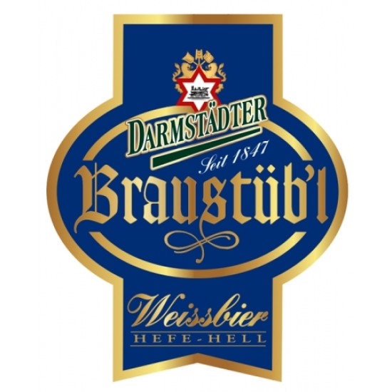 Darmstädter Braustübl Weissbier Hefe Hell - Cerveza Alemana Trigo 50cl