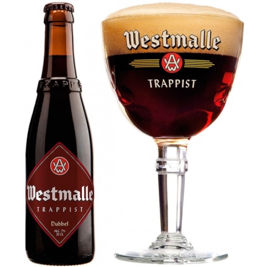 Westmalle - Estuche cerveza Belga Mixto 2x33cl más 1 copa