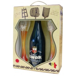Kwak - Estuche cerveza Belga 1x75 + 2 Vasos