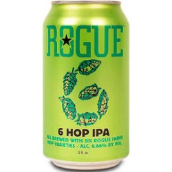 Rogue 6 Hop Ipa Cerveza Estadounidense IPA 35.5 Cl