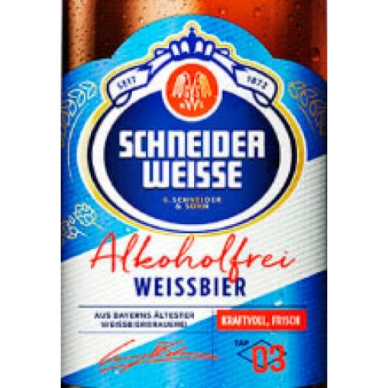 Schneider Weisse Mein Alkoholfreies - Cerveza Alemana Sin Alcohol 50cl